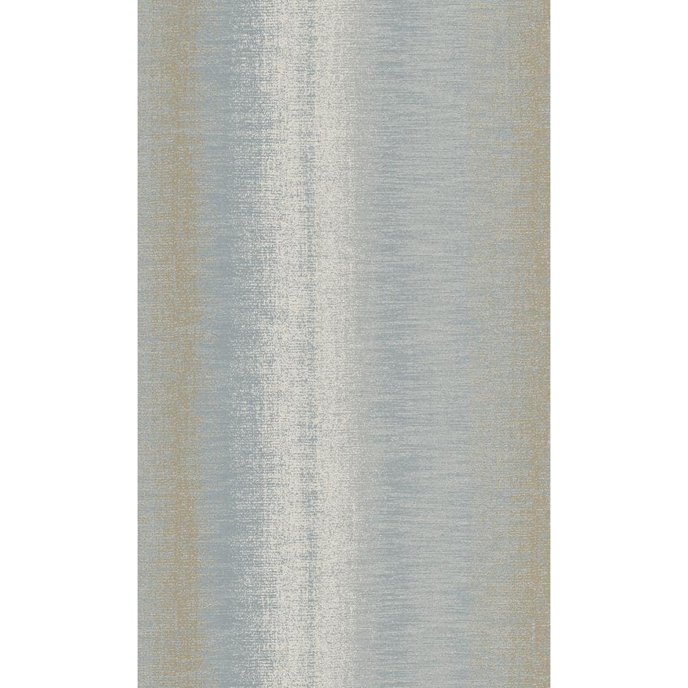 Walls Republic Blue Metallic Finish Woven Stripe Paste the Wall Double ...