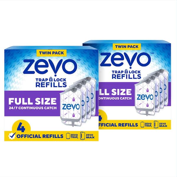 ZEVO Flying Insect Trap Full Size Refill-4 Refill Cartridges(2