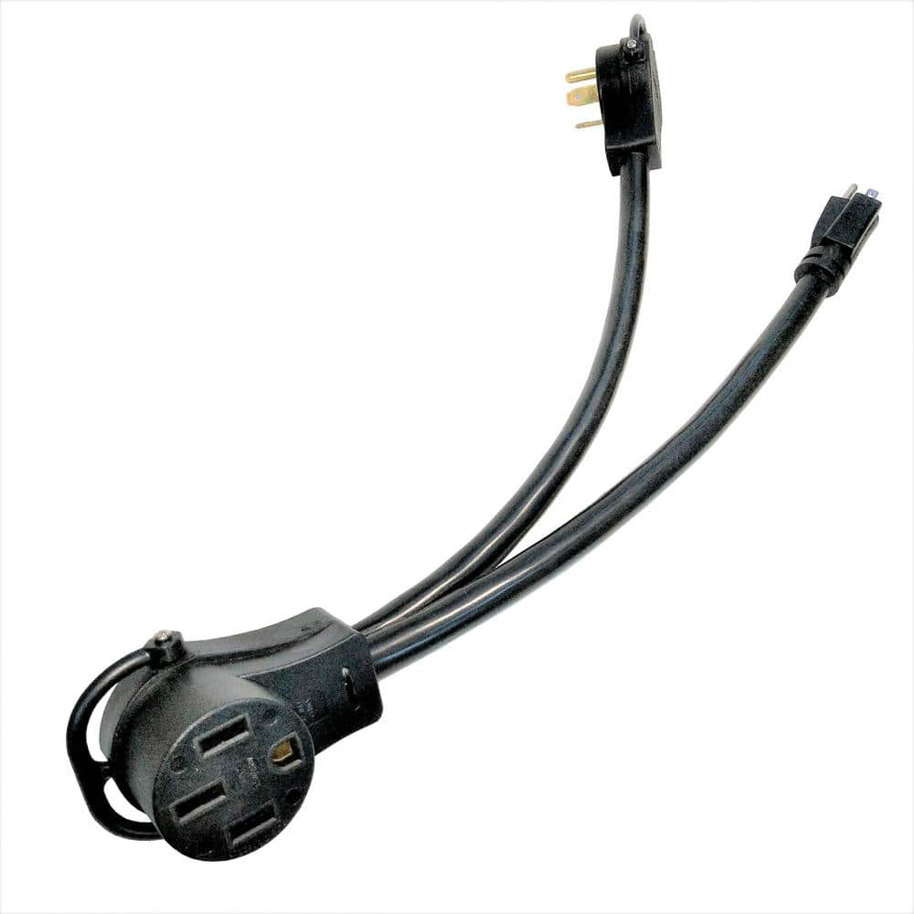 parkworld 1.5 ft. 10/3 3-Wire RV V-Adapter Cord NEMA 5-15P Plug and TT ...