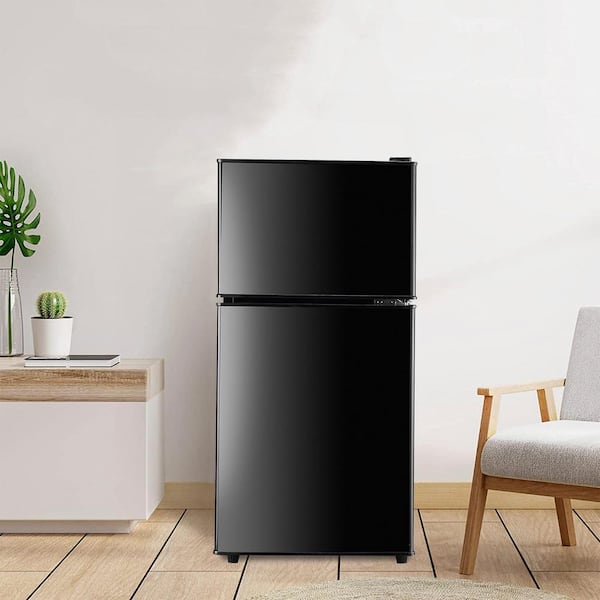 JEREMY CASS 3.5 cu. ft. Compact Refrigerator Mini Fridge in Black