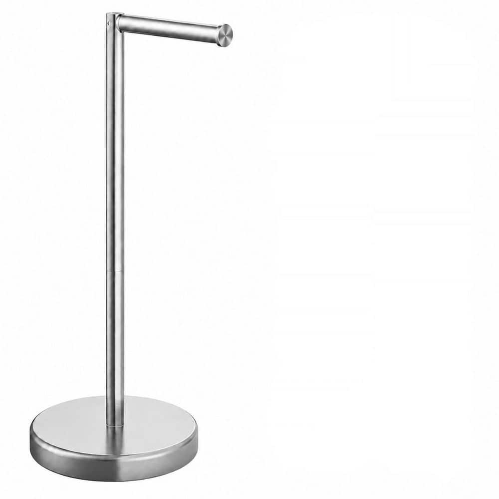 4 Roll Stainless Steel Freestanding Toilet Paper Holder Stand in Brushed Nickel for Bathroom Storage price history on PriceWatchPro