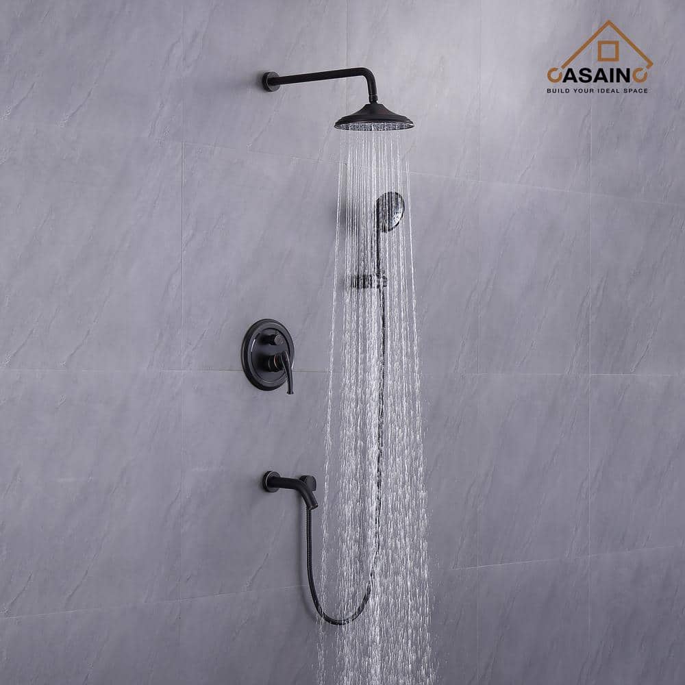 Oil Rubbed Bronze Multi-Head Wall Mounted Shower System
