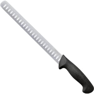 11 in. High-Carbon Steel Full Tang Granton Edge Bread Knife Slicer with Ergonomic Handle