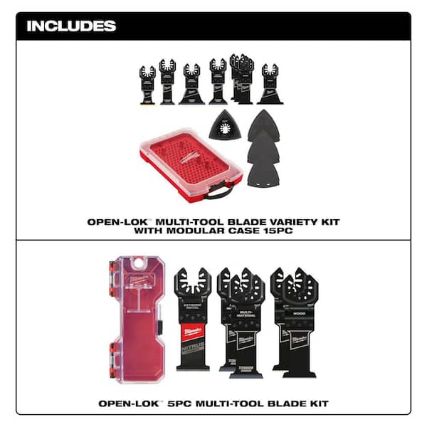 Oscillating Multi-Tool Blade Kit (15-Piece) w/ 5PC OMT SET