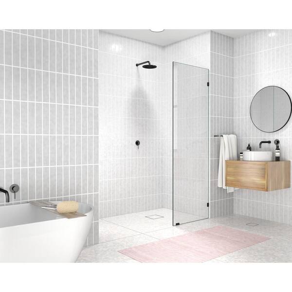 Glass Warehouse 16 in. W x 78 in. H Single Fixed Panel Frameless Shower
