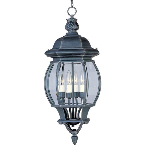 Maxim Lighting Crown Hill 4-Light Rust Patina Outdoor Hanging Lantern