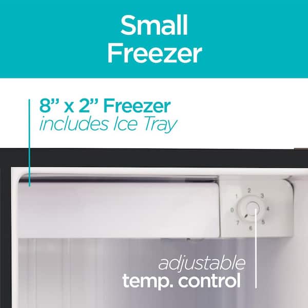  BLACK+DECKER BCRK17V Compact Refrigerator Energy Star Single  Door Mini Fridge with Freezer, 1.7 Cubic Ft., VCM, Silver : Home & Kitchen
