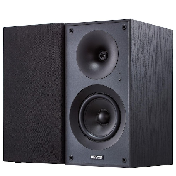 Powered Bookshelf Speakers, 25W x 2, Active Studio Monitor Speaker with 5.25 in. Woofer, Bluetooth/RCA/Coaxial/Optical