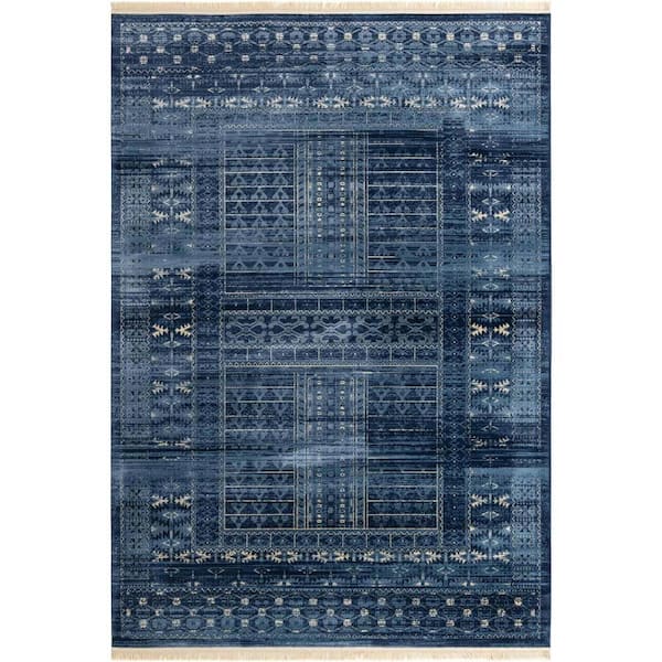Unique Loom District Sequoia Blue 10' 0 x 14' 0 Area Rug