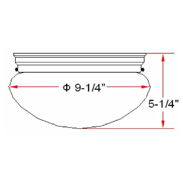 Millbridge 2-Light Satin Nickel Ceiling Semi Flush Mount Light