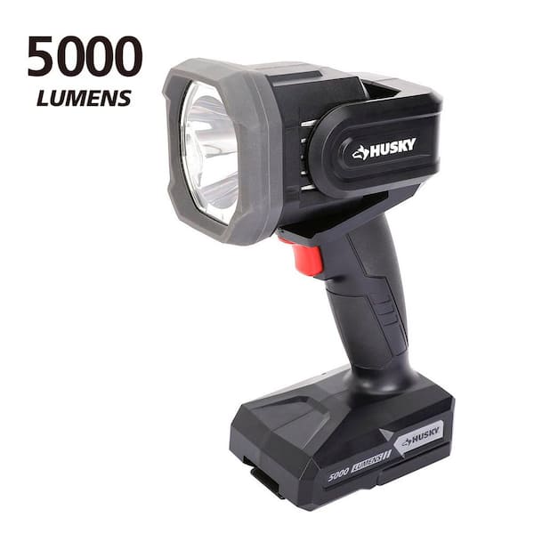 5000 Lumen Hybrid Power Swivel Rechargeable Spotlight