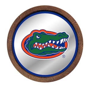 20 in. Florida Gators Logo Mirrored Barrel Top Mirrored Decorative Sign