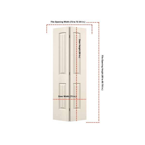 JELD-WEN 36 in. x 80 in. Santa Fe Primed Smooth Molded Composite