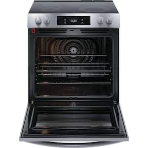 Gallery 30 in. 6.2 cu.ft. 5 Burner Element Slide-In Electric Range w/ Total Convection & Air Fry, SmudgeProof Stainless