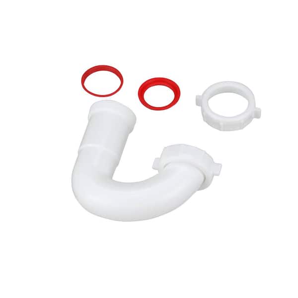 Oatey 1-1/2 in. White Plastic Bullnose-Joint Sink Trap J