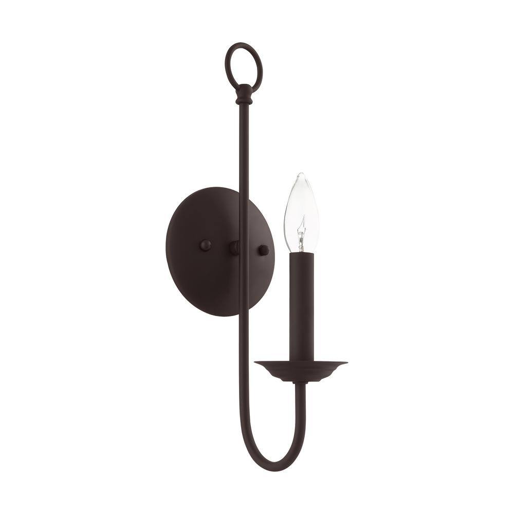 Estate Bronze Dimmable 5" Direct Wired Wall Sconce