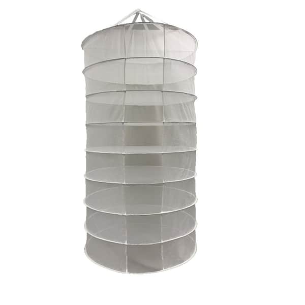 8 Tier Drying Net Large Shelf Hydroponic Hanging Grow Herb Plant Dry Rack