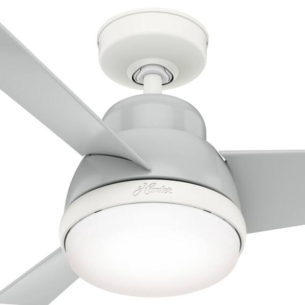 Hunter Valda 36 In Led Indoor Dove Grey Ceiling Fan With Light Kit And Remote 51328 Led Indoor Dove Grey Ceiling Fan, 36 Hunter Ceiling Fan