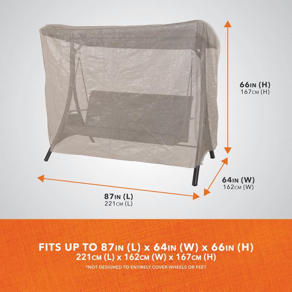 Gray Climate Resistant Outdoor Furniture Cover