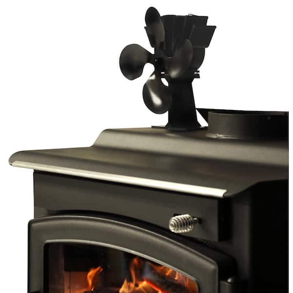 3 Blade Mini Fireplace Fan Furnace Air Blower for Wood Log Burner