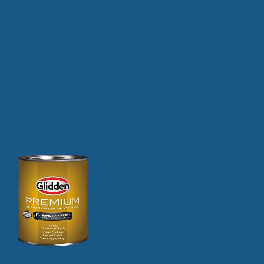 Glidden Premium 1 qt. PPG1158-7 Stunning Sapphire Semi-Gloss