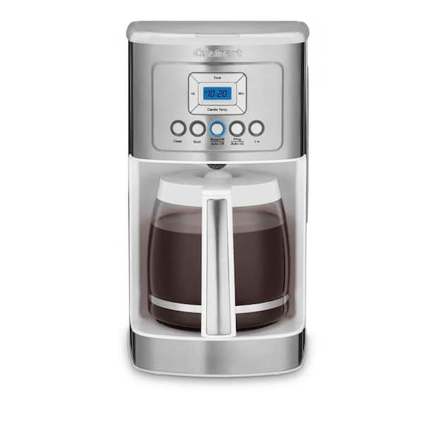 Cuisinart PerfecTemp 14- Cup Fully Automatic White Drip Coffee Maker with  with 24 hour programmability DCC-3200WP1 - The Home Depot