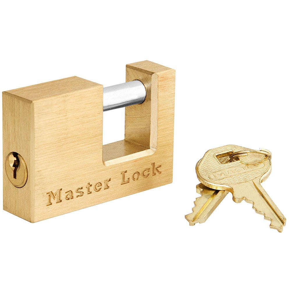 Solid Brass Coupler Latch Lock with 3/4 in. (19 mm) Shackle (1-Pack)