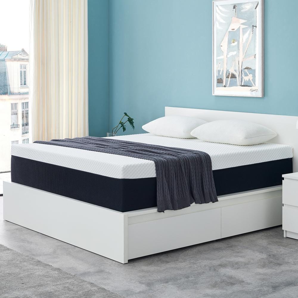 Potctz Queen Medium Memory Foam Tight Top Mattress 14 in. BedinaBox