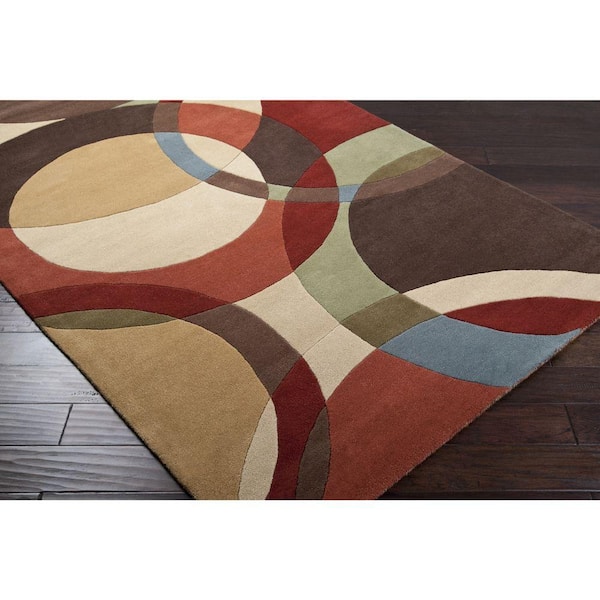 Alluring square accent rugs Artistic Weavers Seletar Brown 8 Ft Square Area Rug S00151013502 The Home Depot