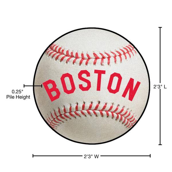 FANMATS MLB Boston Red Sox Red 2 ft. x 2 ft. Round Area Rug 18129 - The  Home Depot