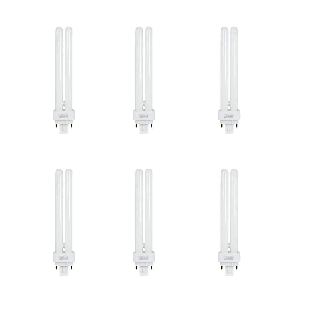 26W Equiv PL CFLNI Quad Tube 4-Pin Plug-in G24Q-3 Base Compact Fluorescent CFL Light Bulb, Bright White 3500K (6-Pack) price history on PriceWatchPro