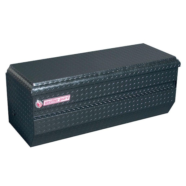 Weather Guard 47 in. Gloss Black Aluminum Full Size Chest Truck Tool Box