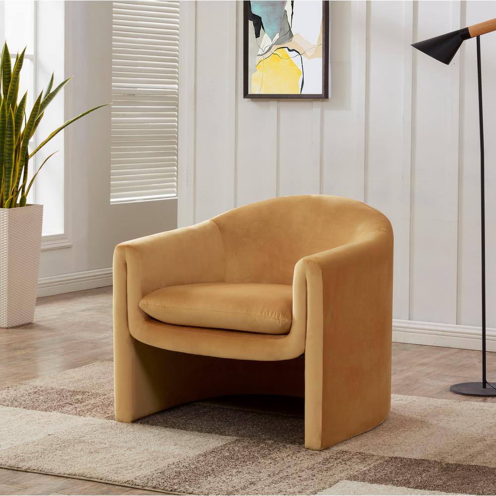 Laylette Pumpkin Orange Accent Chair