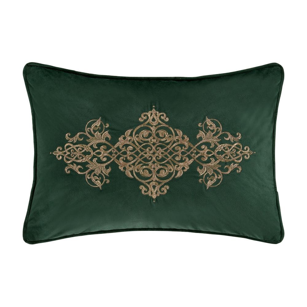 Nicholas Evergreen Polyester Boudoir Embellished Decorative 15 in. x 22 in.