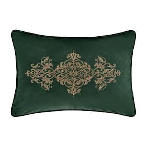 Nicholas Evergreen Polyester Boudoir Embellished Decorative 15 in. x 22 in. Throw Pillow