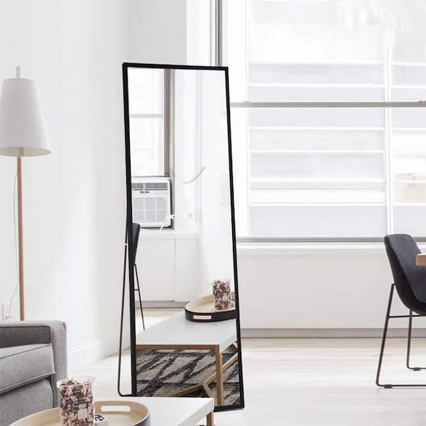 Nestfair 20 in. W x 59 in. H Black Rectangle Framed Full Length Floor Mirror