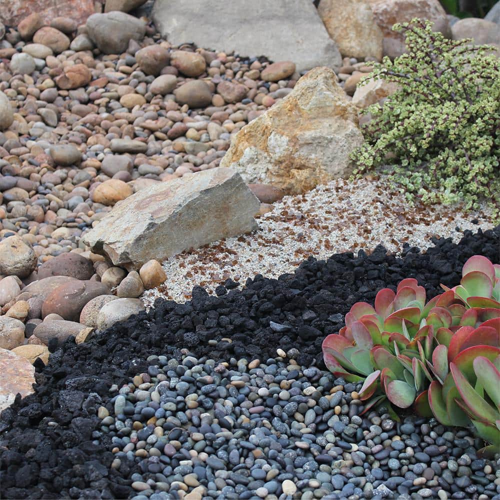 California Gold Natural Decorative Garden Stones, 3/8 Inch, 20 Pounds