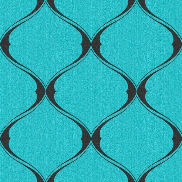 Graham & Brown Turquoise Olympus Wallpaper