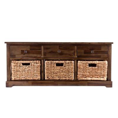 Southern Enterprises Antique Brown Chest HD866277 - The Home Depot