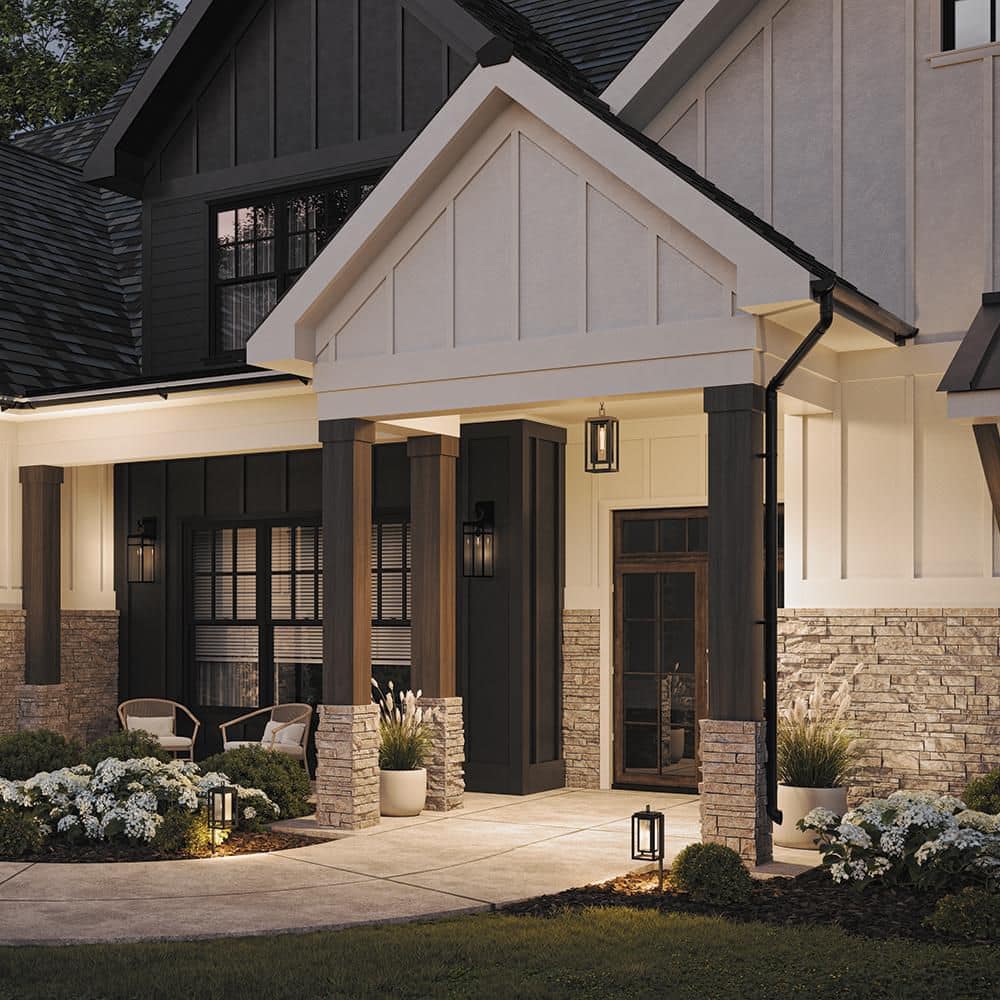 Republic 1-Light Black Outdoor Pendant Light price history on PriceWatchPro