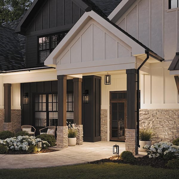 Republic 1-Light Black Outdoor Pendant Light