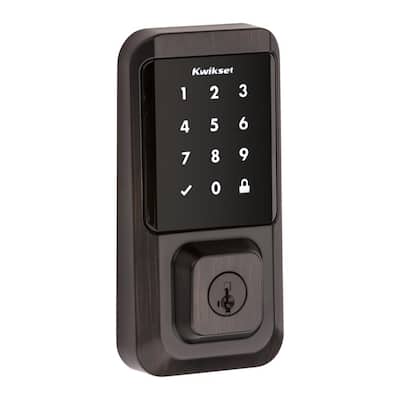 HALO Venetian Bronze Single-Cylinder Electronic Smart Lock Deadbolt featuring SmartKey Security, Touchscreen and Wi-Fi