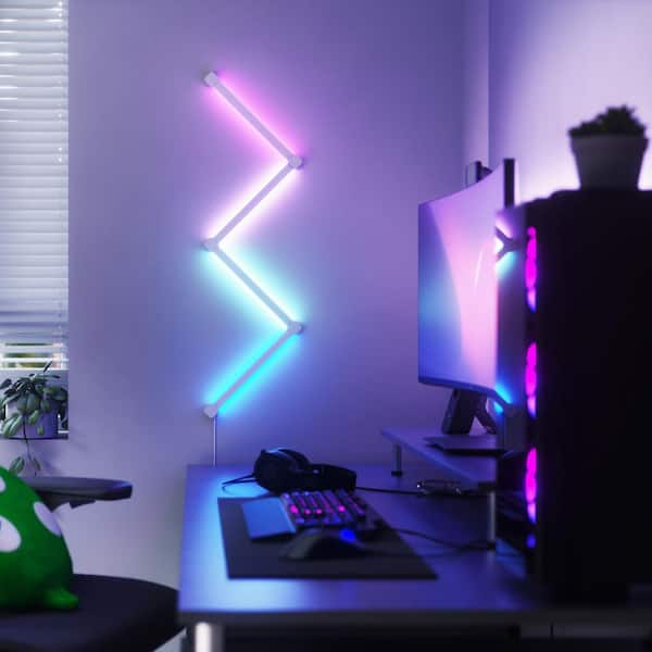 Nanoleaf Lines 90 Deg. Smarter Kit Modular Color-Changing Backlit