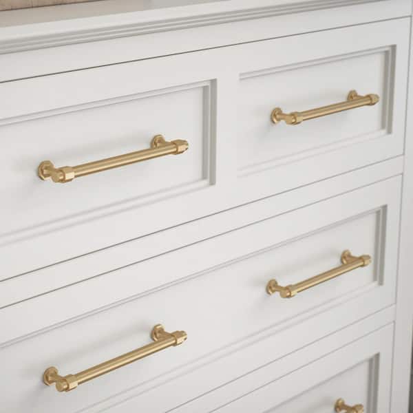 Classic Octagon 6-5/16 in. (160 mm) Classic Champagne Bronze Cabinet Drawer Pull