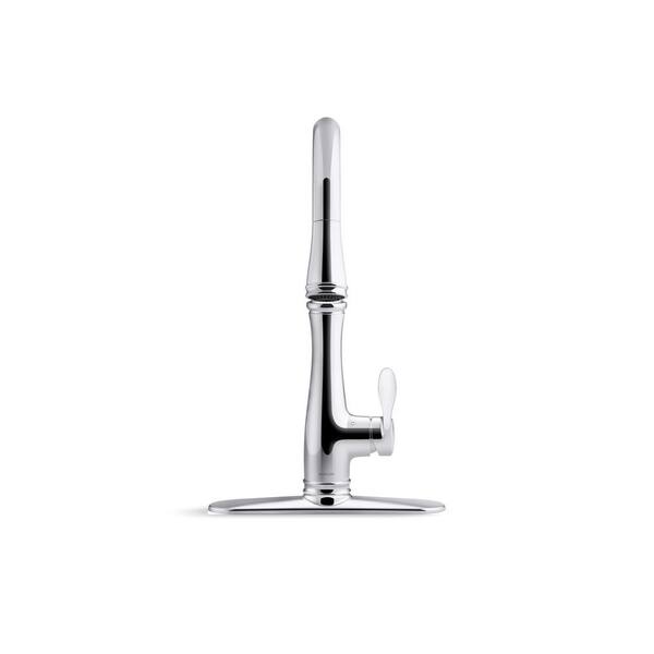 KOHLER Bellera Single Handle Touchless Pull Down Kitchen Faucet in Polished Chrome