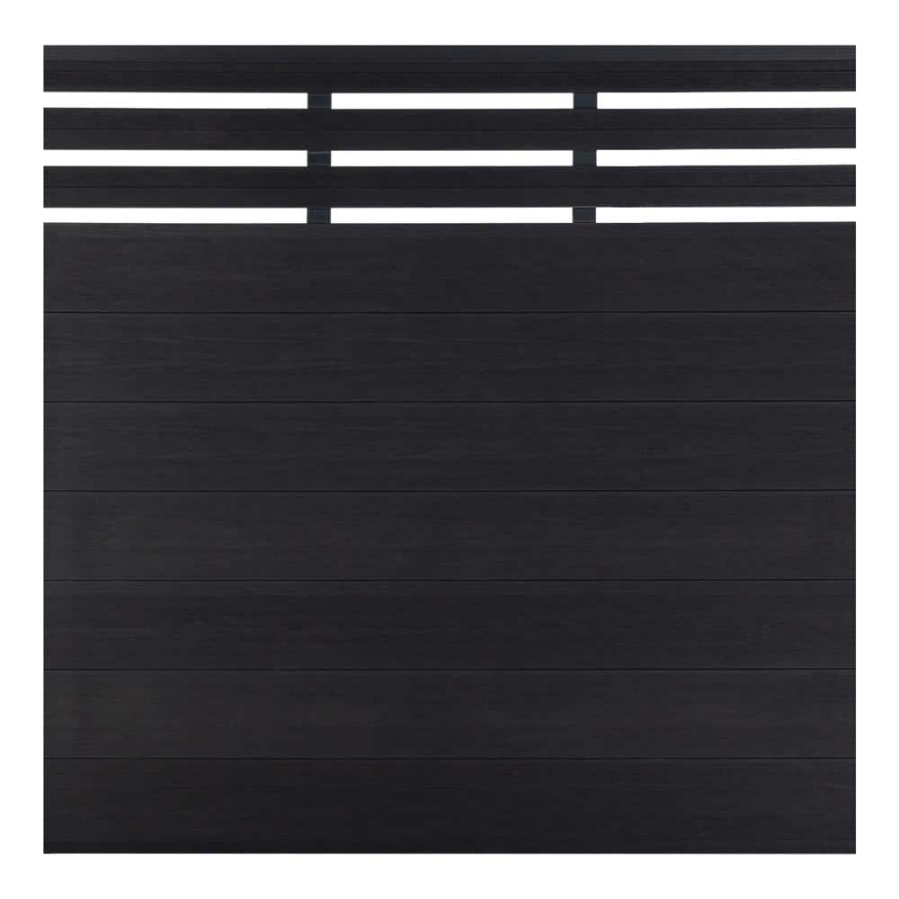 Garden 6 ft. H x 6 ft. W Black WPC Composite Fence Panels without Posts price history on PriceWatchPro