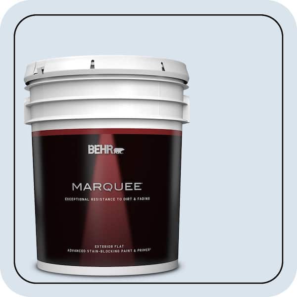 BEHR MARQUEE 5 gal. #590A-1 Icelandic Flat Exterior Paint & Primer