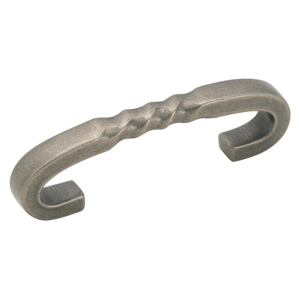 Amerock Inspirations 3 in (76 mm) Center-to-Center Weathered Nickel Drawer Pull