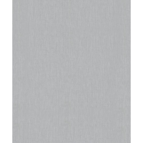 Unbranded Plain Linen Texture Effect Chalk Grey Matte Finish Vinyl on Non-Woven Non-Pasted Wallpaper Roll