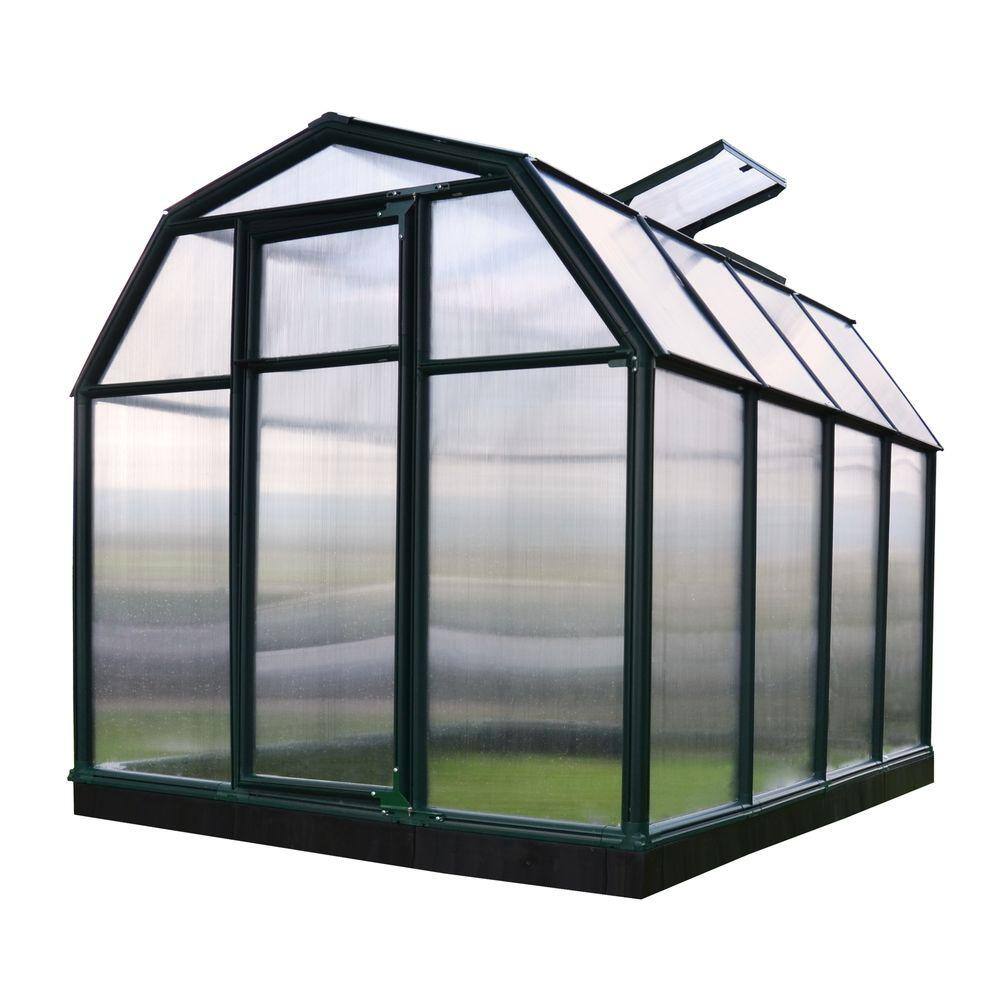 CANOPIA By PALRAM Eco-Grow 6 Ft. X 8 Ft. Green/Diffused DIY Greenhouse ...